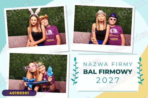 Wzór wydruku do fotobudki – firmowe, kod 4019